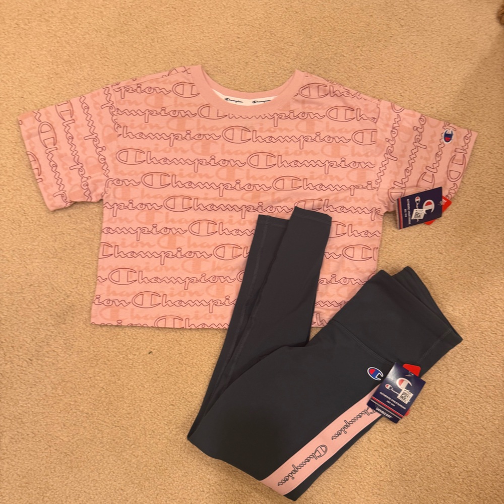 Champion leggings and T-shirt
